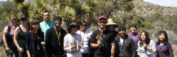 Plant Biology undergrads in the desert (c) UCR