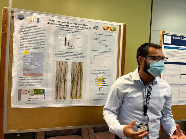 Gabriel Chavez at UCR Undergraduate Research Symposium (May 2022)